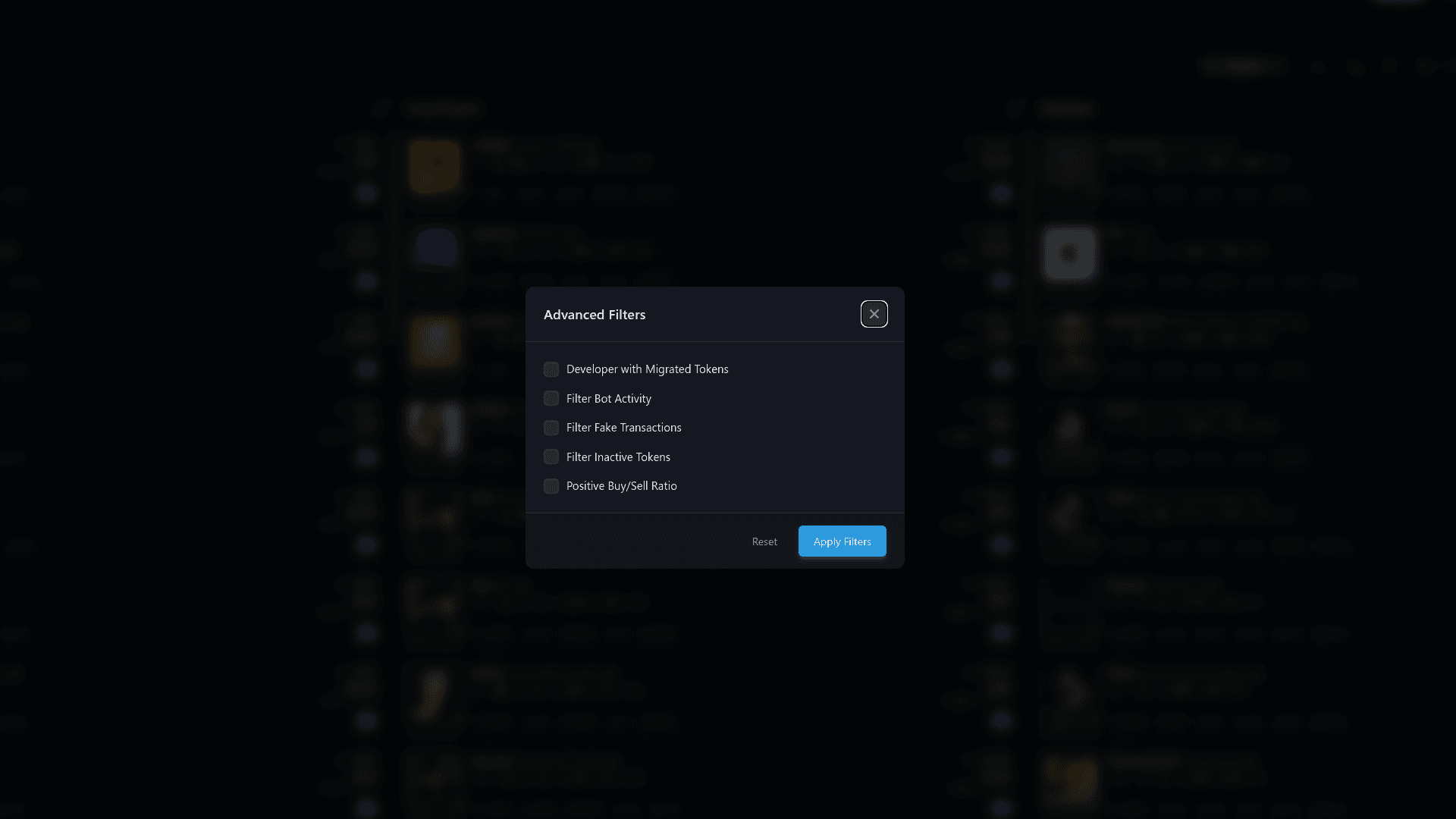 Advanced Filters